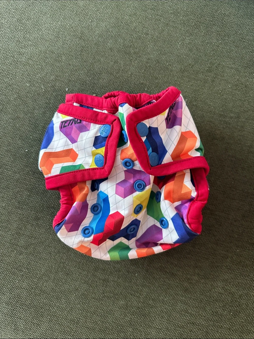 Rumparooz Tetris Newborn Cloth Diaper Cover